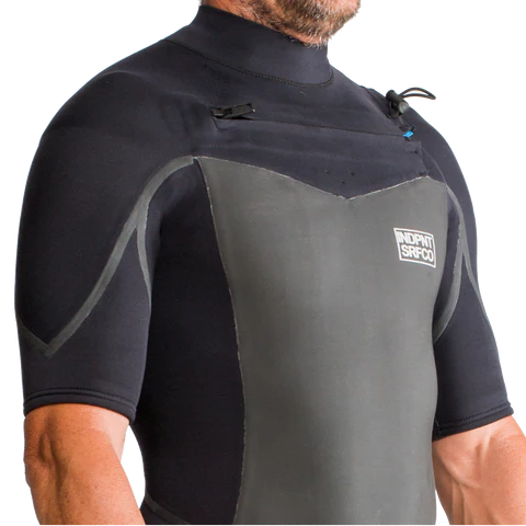 2x2 Tuxe Short Sleeve Chest Zip Steamer by Independent Surf Co.