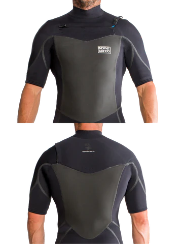 2x2 Tuxe Short Sleeve Chest Zip Steamer by Independent Surf Co.