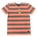 Levitate Chocolate/Melon Tee by Station Stripes