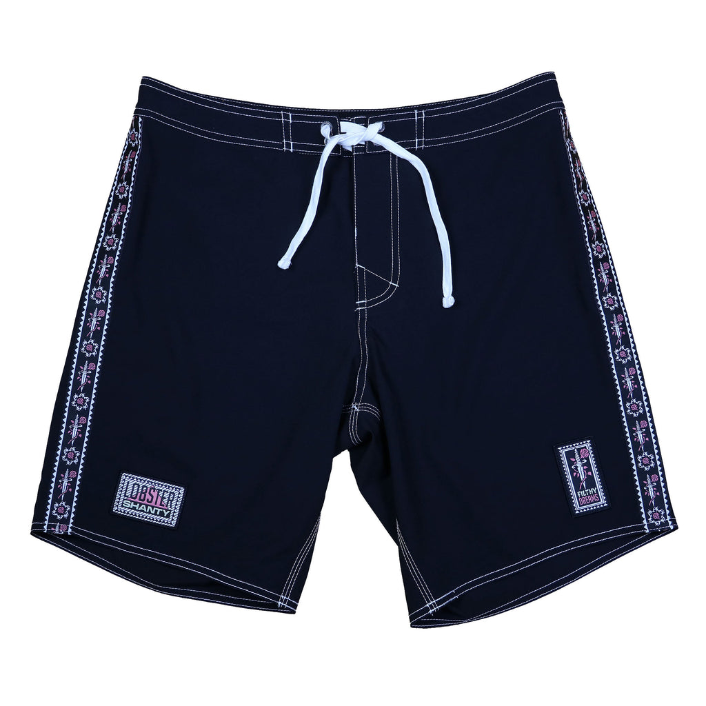 Apache Black Surf Trunk by Lobster Shanty