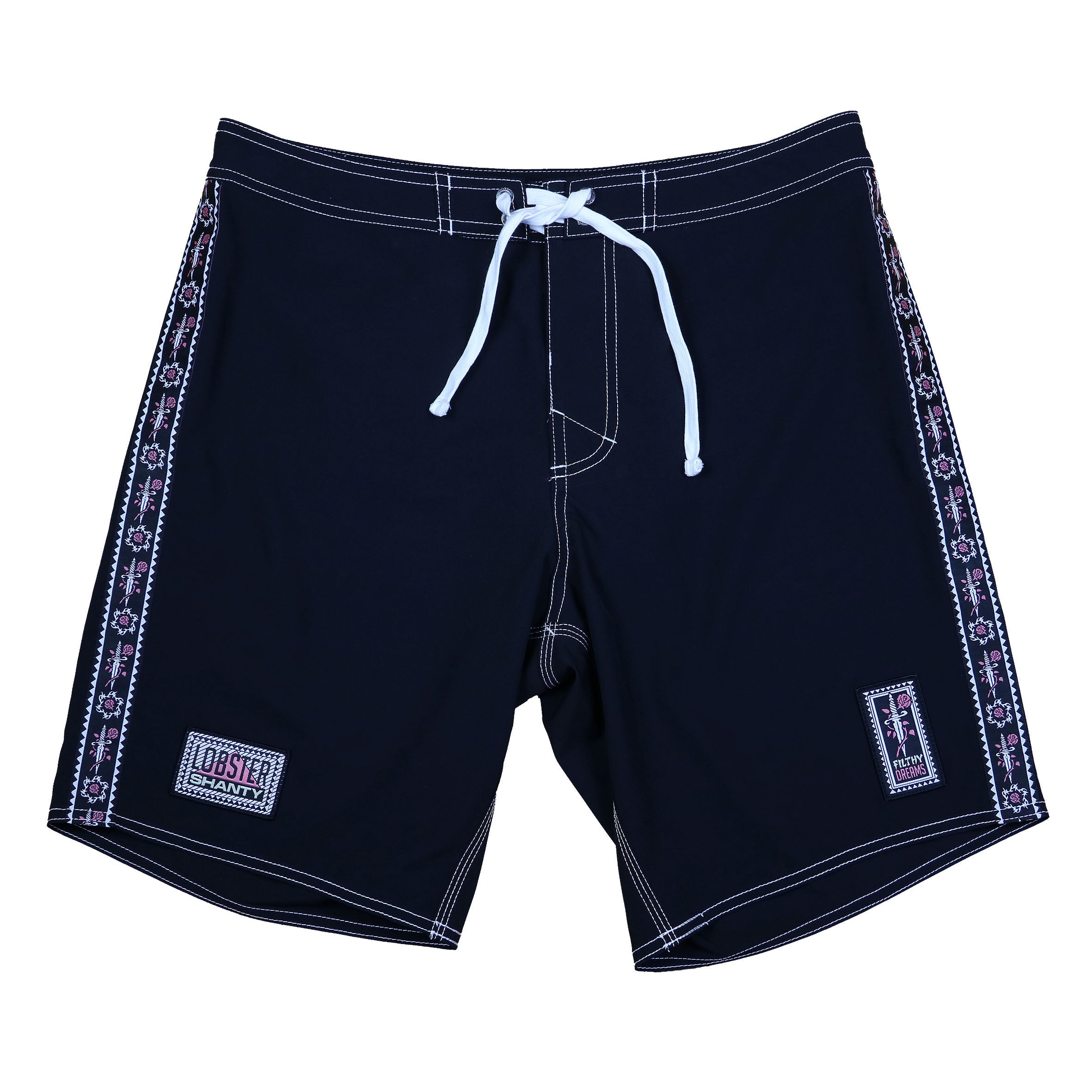 Apache Black Surf Trunk by Lobster Shanty