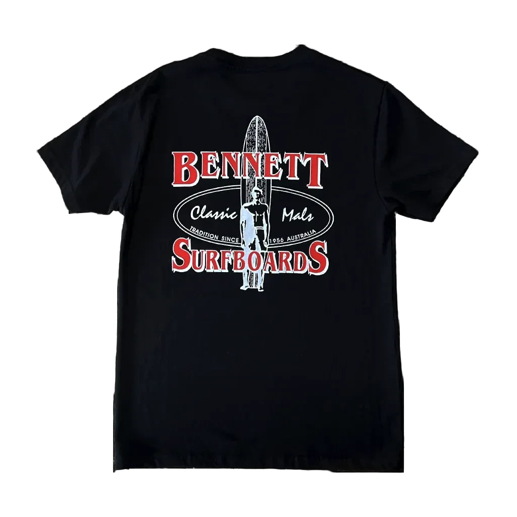 Classic Mal Tee by Bennett Surfboards