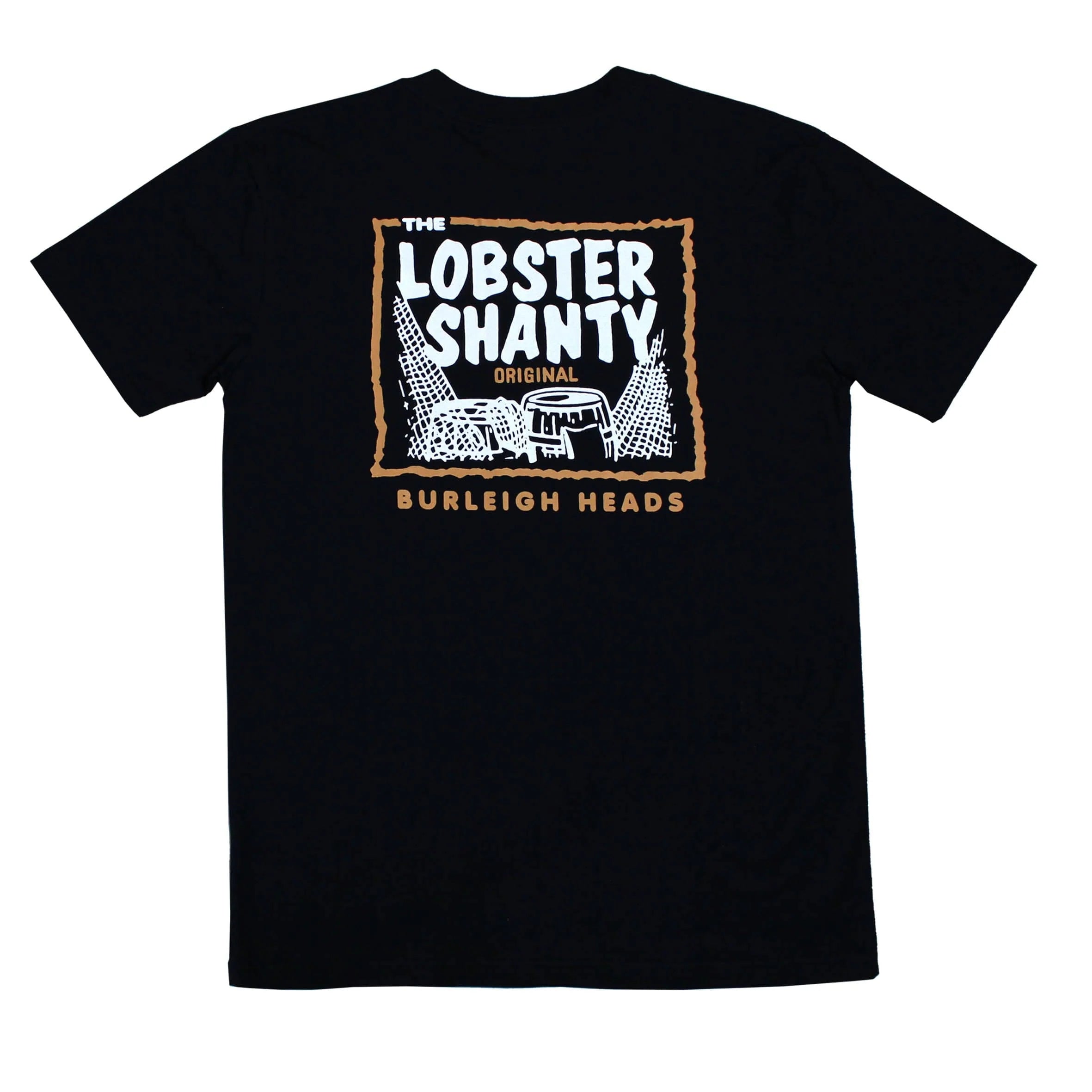 Classic Logo Black Tee by Lobster Shanty
