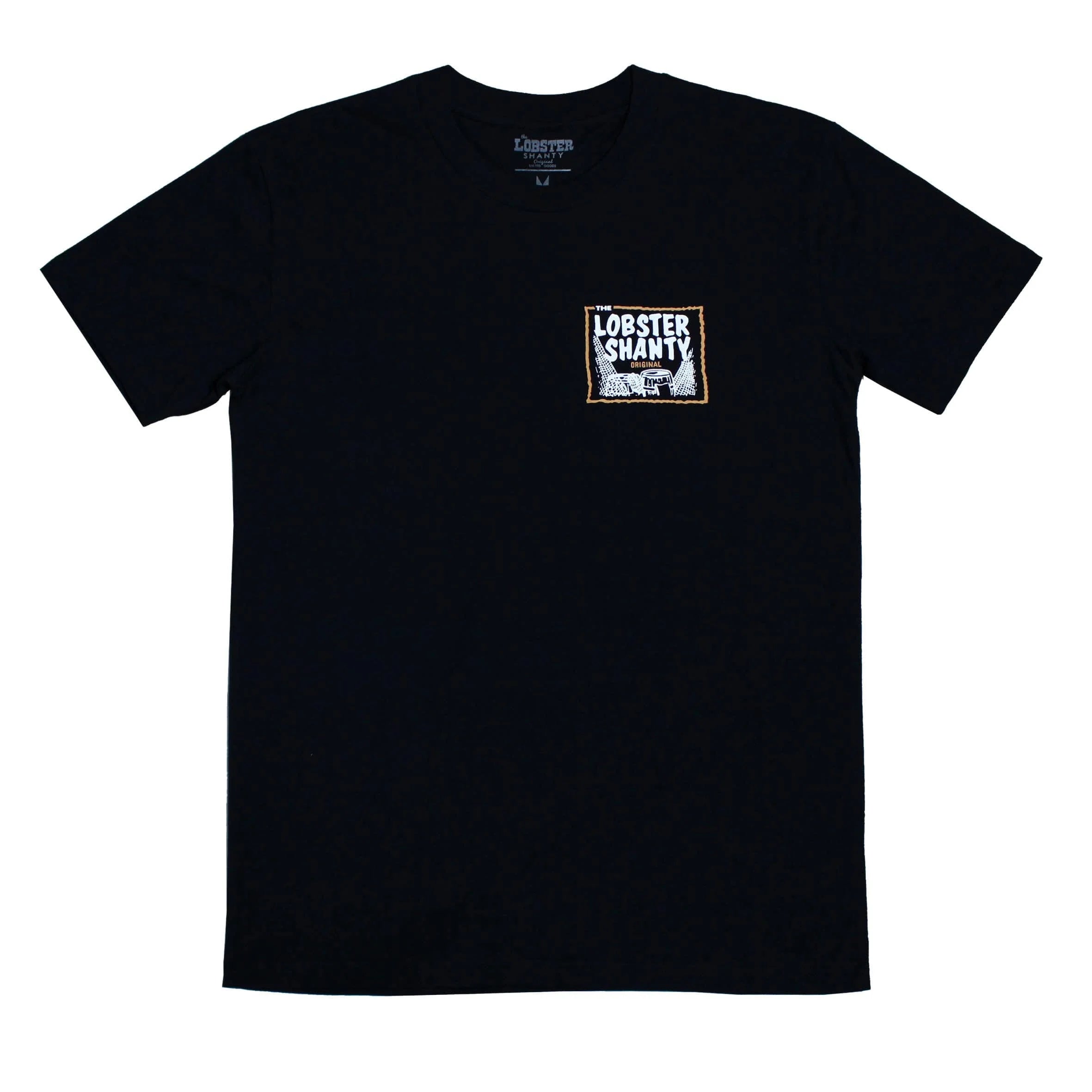 Classic Logo Black Tee by Lobster Shanty