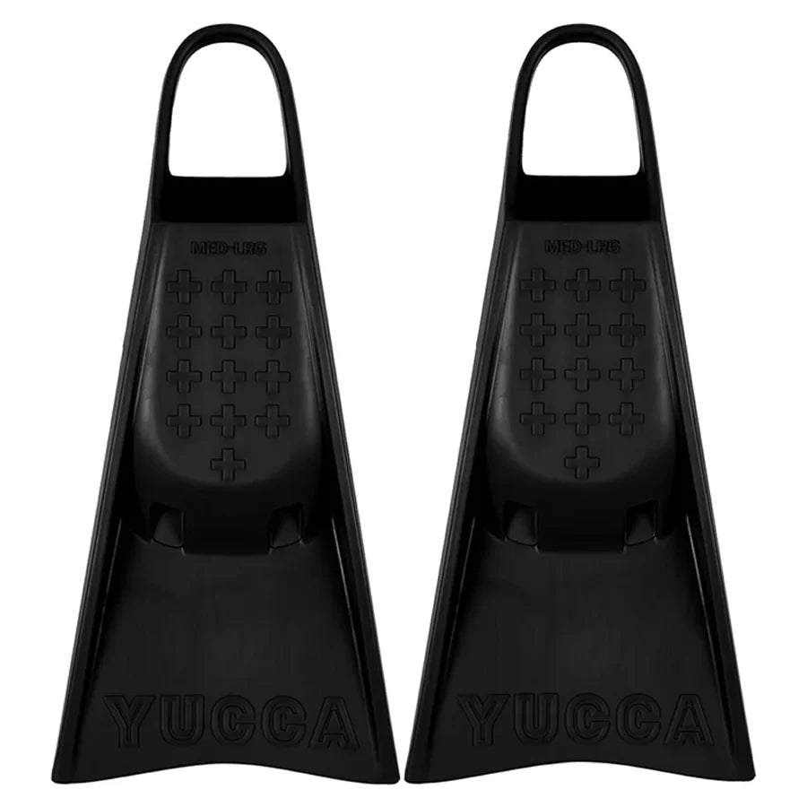 Black Long Blade Soft Flex Fins by Yucca