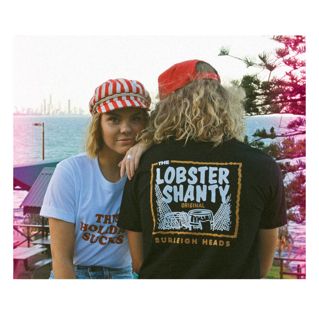 Classic Logo Black Tee by Lobster Shanty