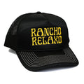 Rancho Relaxo Black Trucker Cap by Lobster Shanty