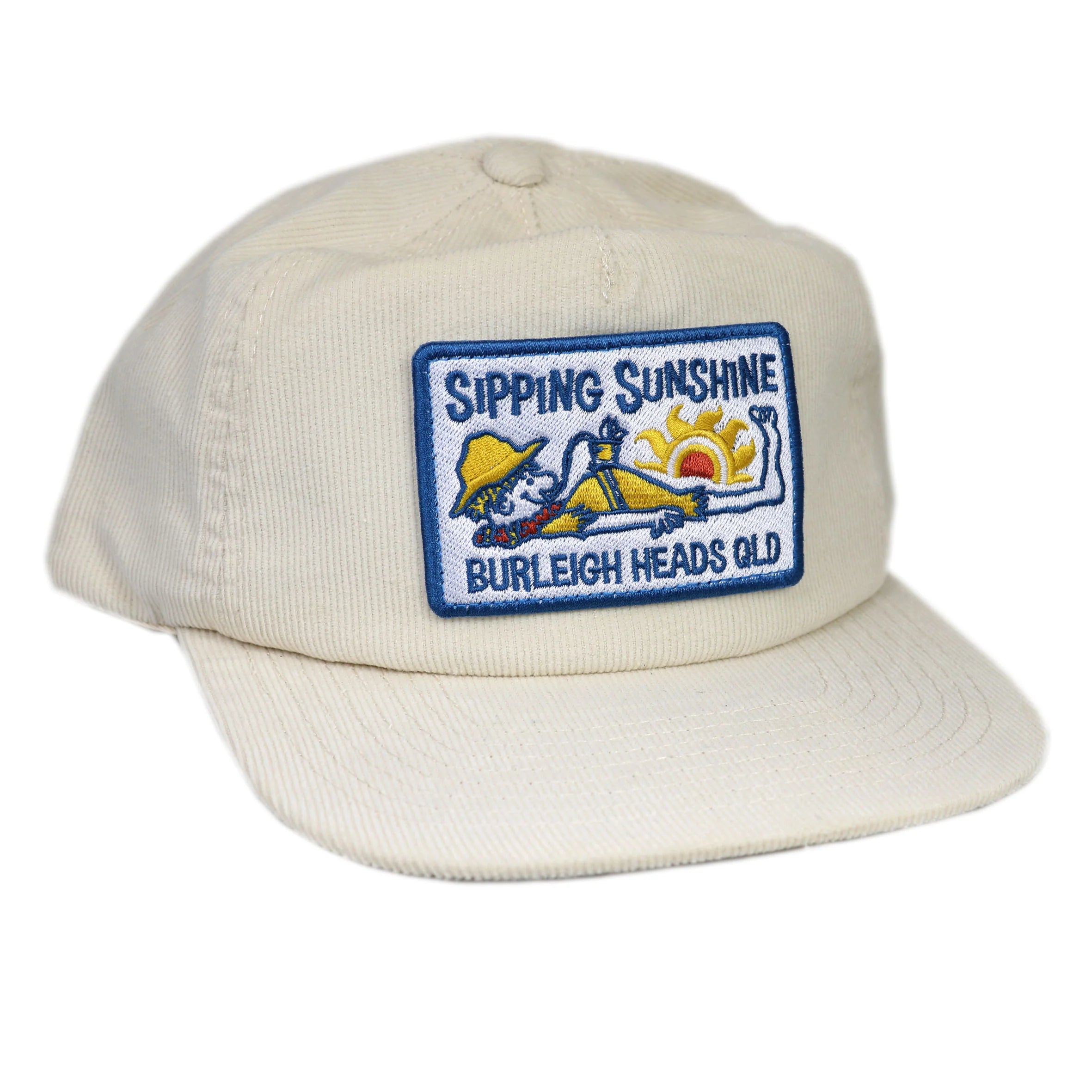 Sipping Sunshine Sand Cord Cap by Lobster Shanty