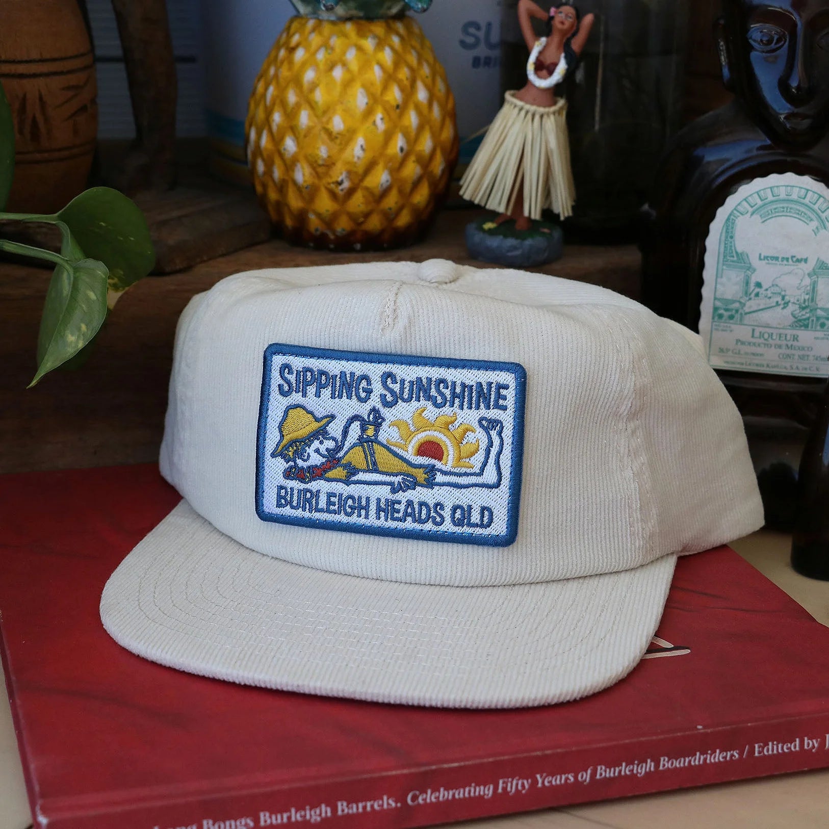 Sipping Sunshine Sand Cord Cap by Lobster Shanty