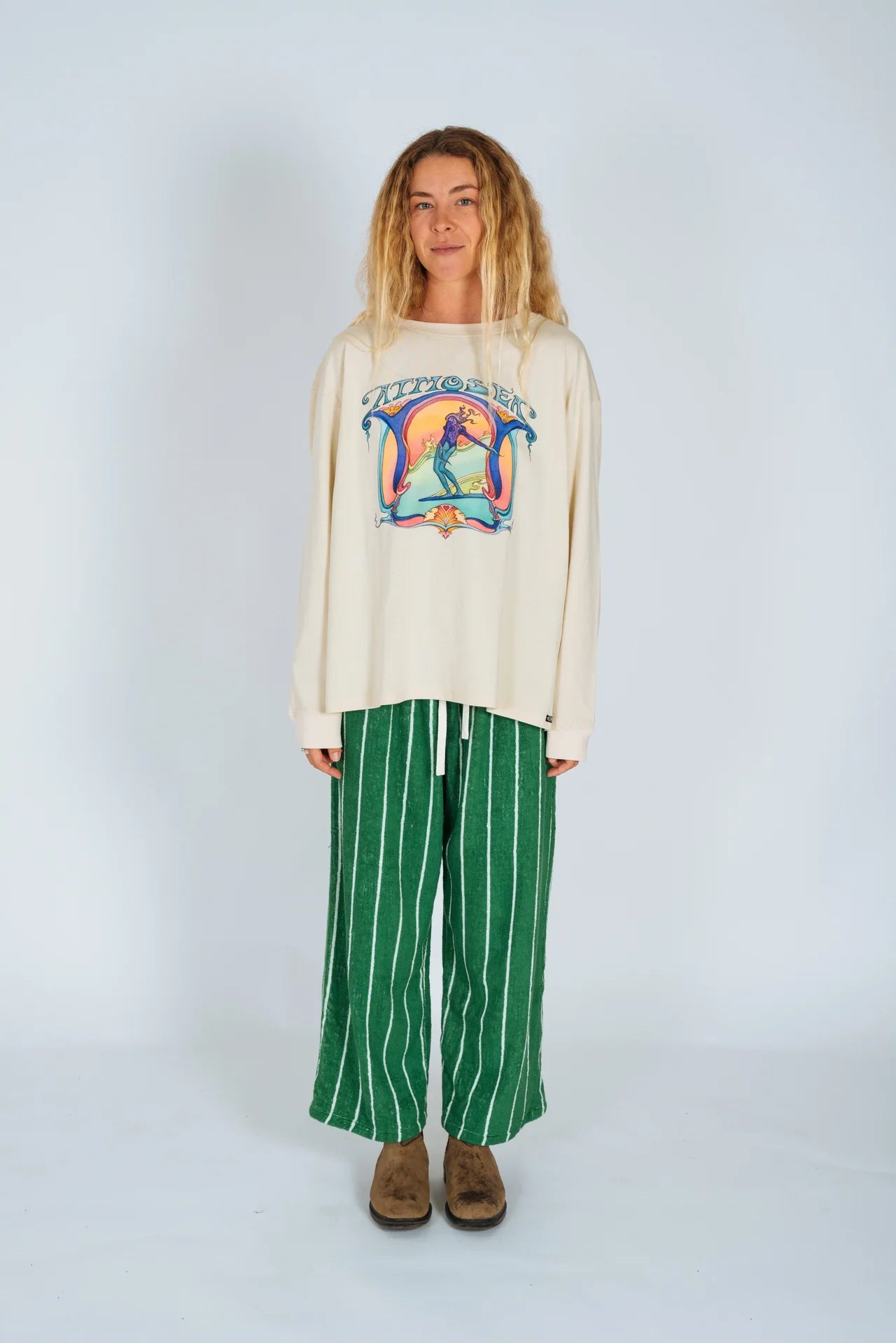 Saline Shrine by Angie Samblotte x Atmosea -Artist Oversized Longsleeve Tee by Atmosea