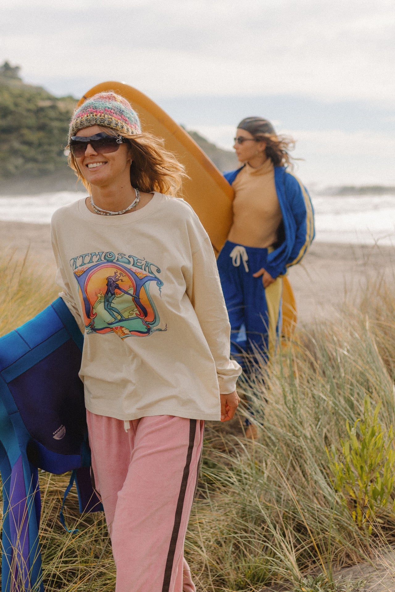Saline Shrine by Angie Samblotte x Atmosea -Artist Oversized Longsleeve Tee by Atmosea